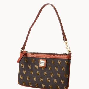 Dooney & Bourke Brown Monogram Wristlet Bag